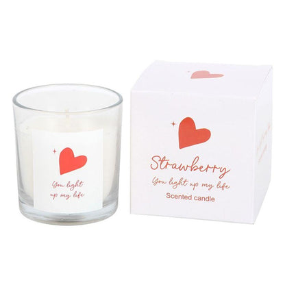 You Light Up My Life Strawberry Scented Candle