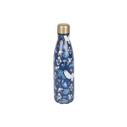 Night Flight Owl Print Metal Water Bottle