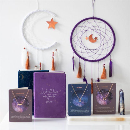 Star Sign Constellation Velvet Notebook