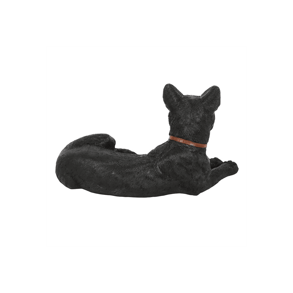 Laying Black Cat Figurine