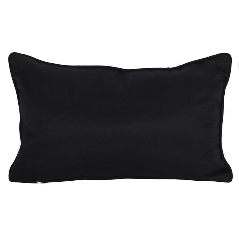 Small Rectangular Black Talking Board Cushion