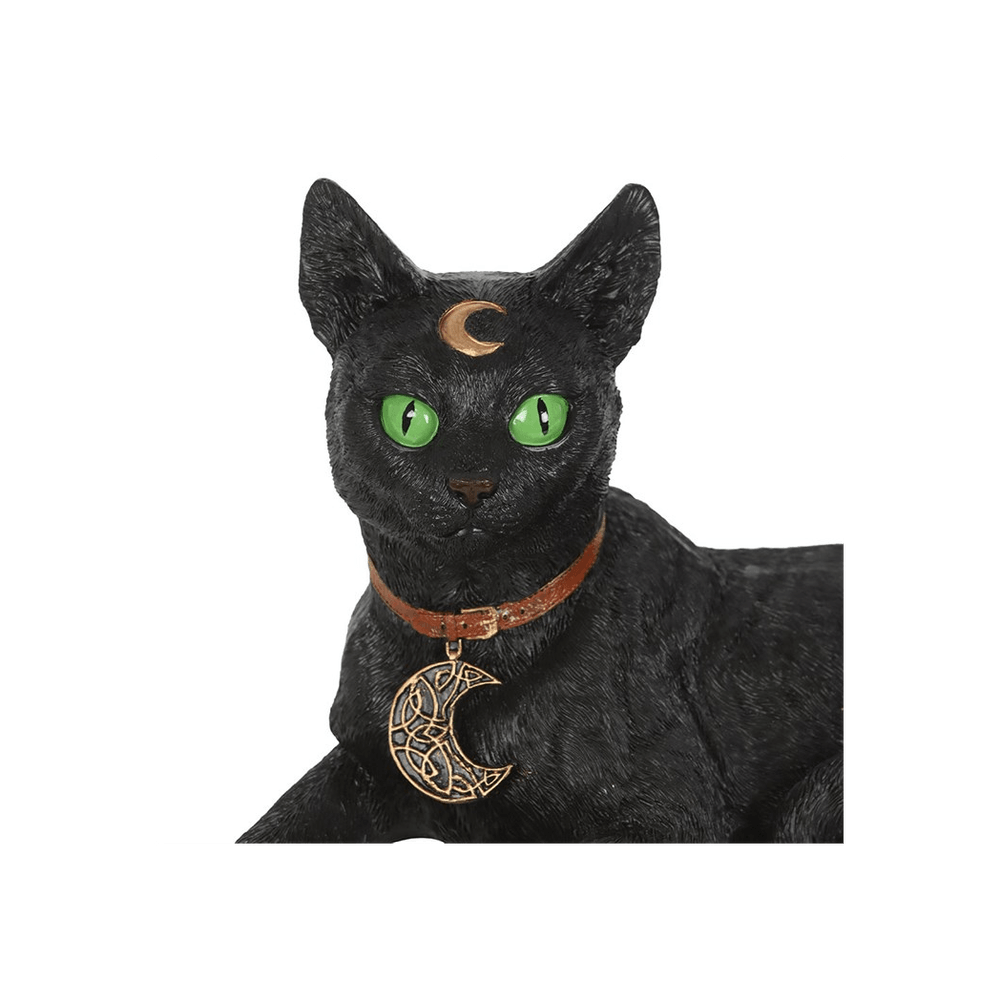 Laying Black Cat Figurine