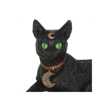 Laying Black Cat Figurine