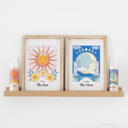 Moon Celestial Framed Wall Print