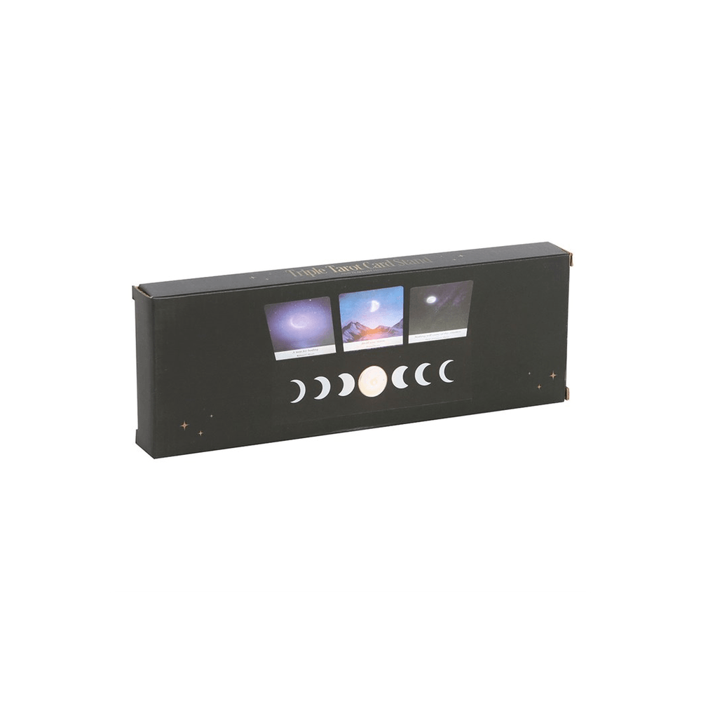 Black Moon Phase Card Stand Tealight Holder
