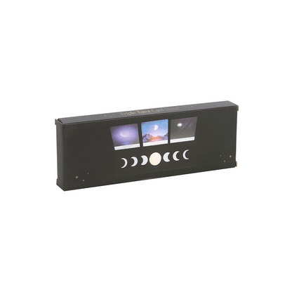 Black Moon Phase Card Stand Tealight Holder