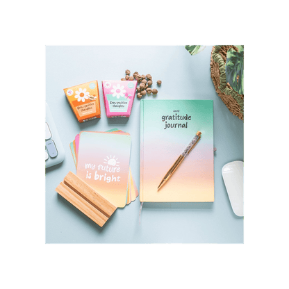 Mindful Moments Affirmation Cards with Wooden Stand