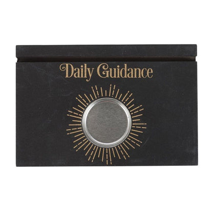 Black Daily Guidance Card Stand Tealight Holder