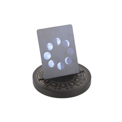 Black Astrology Wheel Card Stand