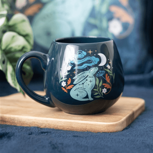 Midnight Hare Rounded Mug