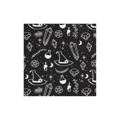 Crystal Witch Print Polycotton Tote Bag