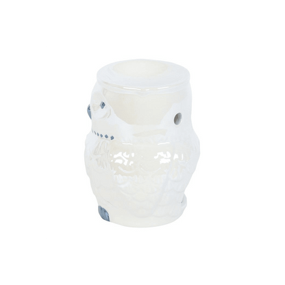 Owl Shaped Iridescent Oil Burner and Wax Warmer