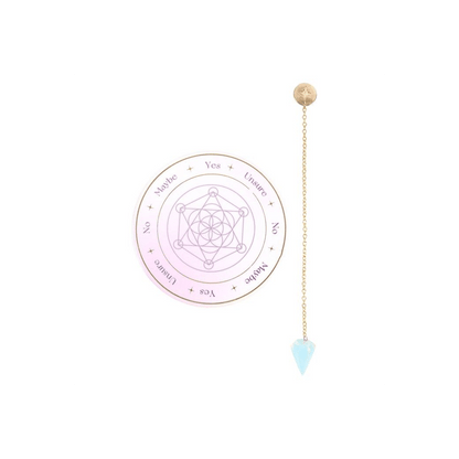 Opalite Pendulum Divination Kit
