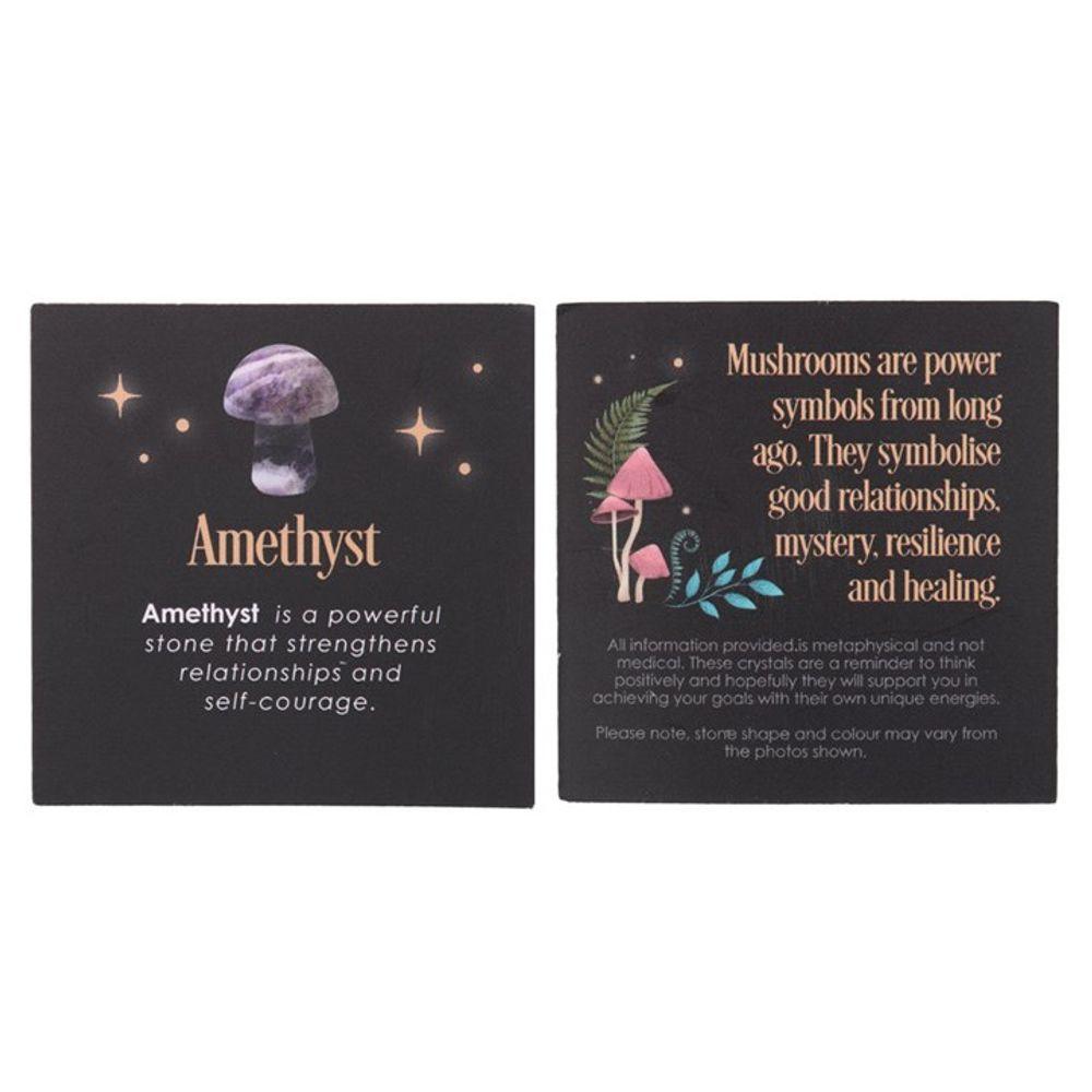 Mini Magical Amethyst Crystal Mushroom