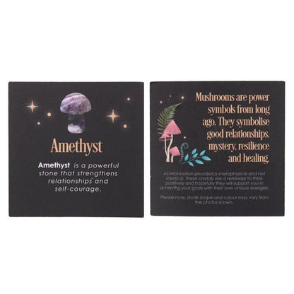 Mini Magical Amethyst Crystal Mushroom