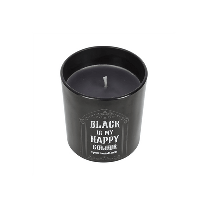 Black is My Happy Colour Opium Candle