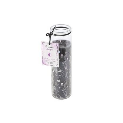 Crystal Witch Jasmine Tube Candle with Amethyst Chips
