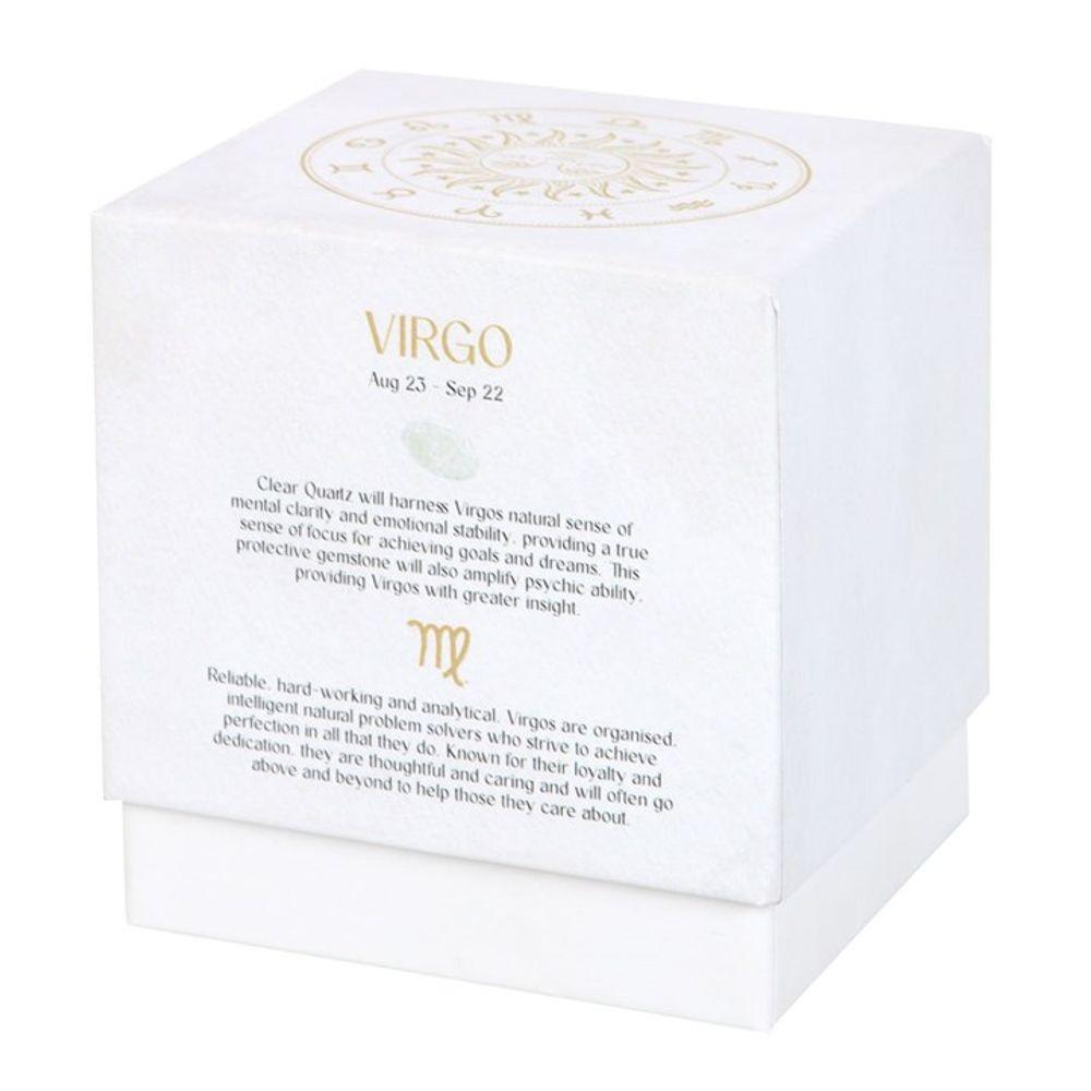 Small Virgo Sandalwood & Patchouli Gemstone Zodiac Candle