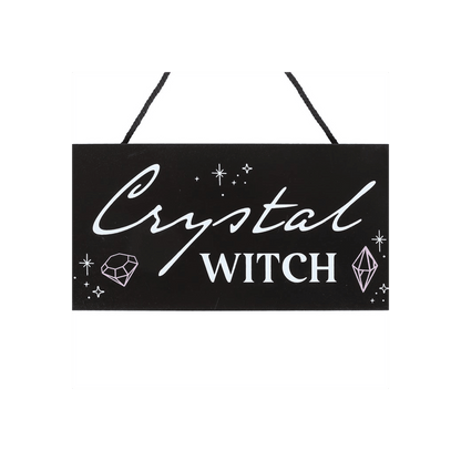 Crystal Witch Hanging Sign
