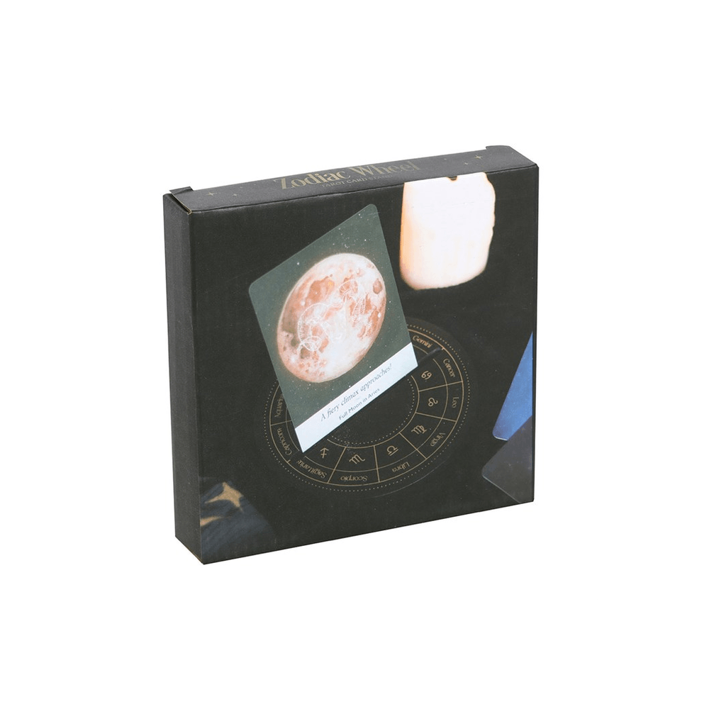 Black Astrology Wheel Card Stand