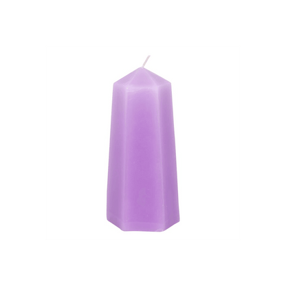 Calming Crystal Candle with Rough Amethyst