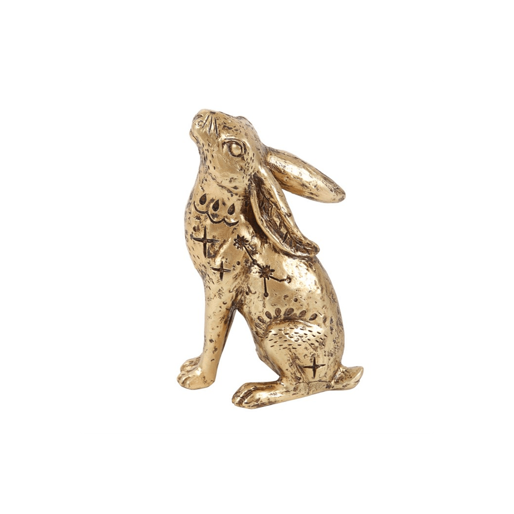 13cm Resin Midnight Hare Ornament