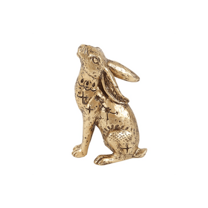 13cm Resin Midnight Hare Ornament