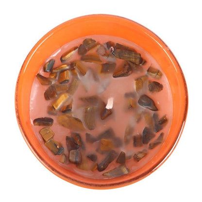 Small Capricorn Sandalwood & Jasmine Gemstone Zodiac Candle