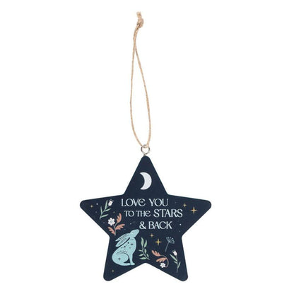 Love You to the Stars Midnight Hare Hanging Decoration