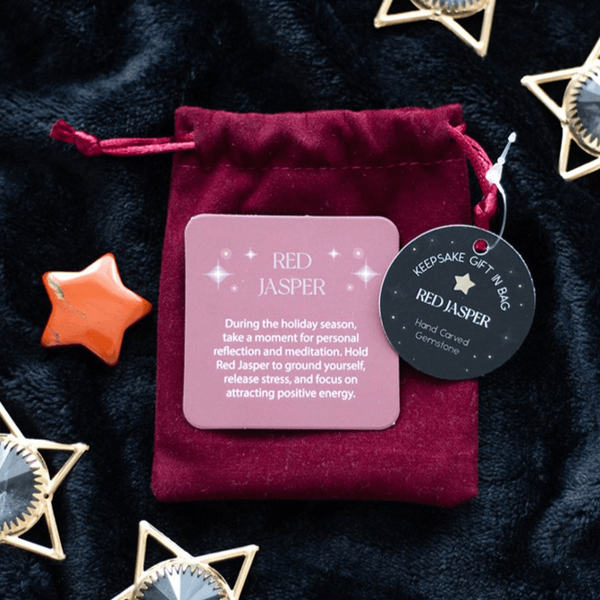 Red Jasper Crystal Star in a Bag