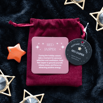 Red Jasper Crystal Star in a Bag