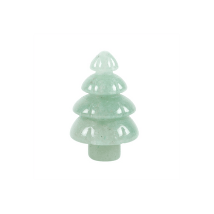 Green Aventurine Crystal Christmas Tree in a Bag