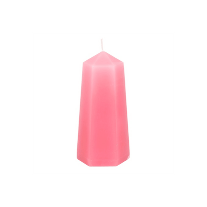 Love Crystal Candle with Rough Rose Quartz