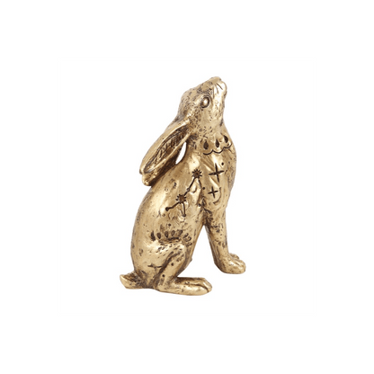 13cm Resin Midnight Hare Ornament